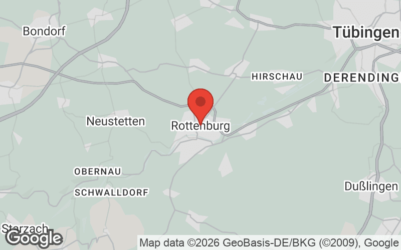 Karte von Rottenburg am Neckar