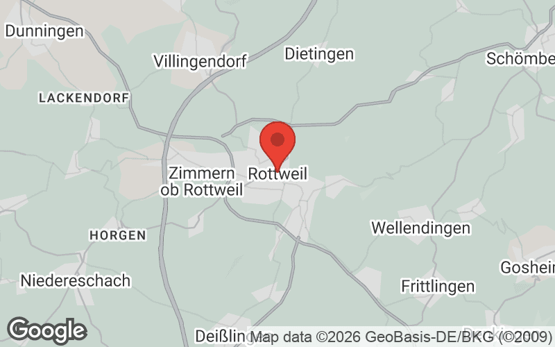 Karte von Rottweil
