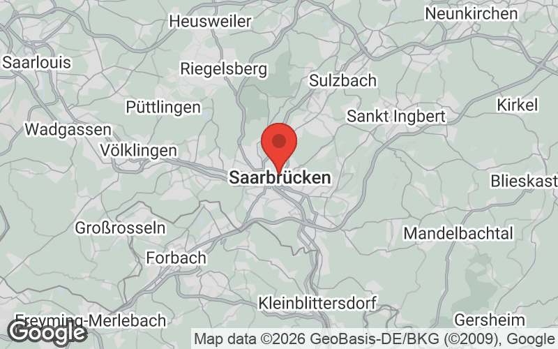 Karte von Saarbrücken