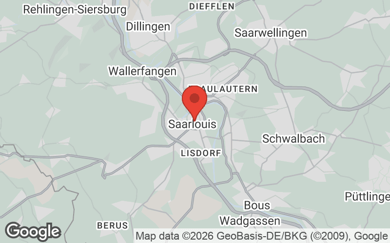 Karte von Saarlouis