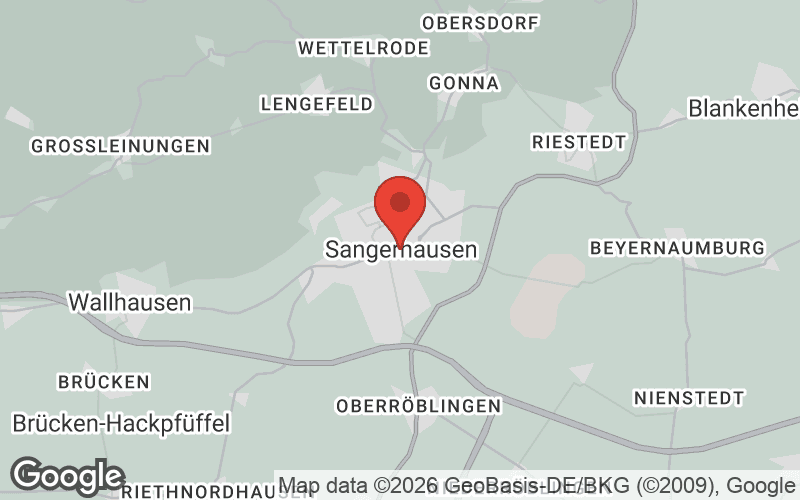 Karte von Sangerhausen