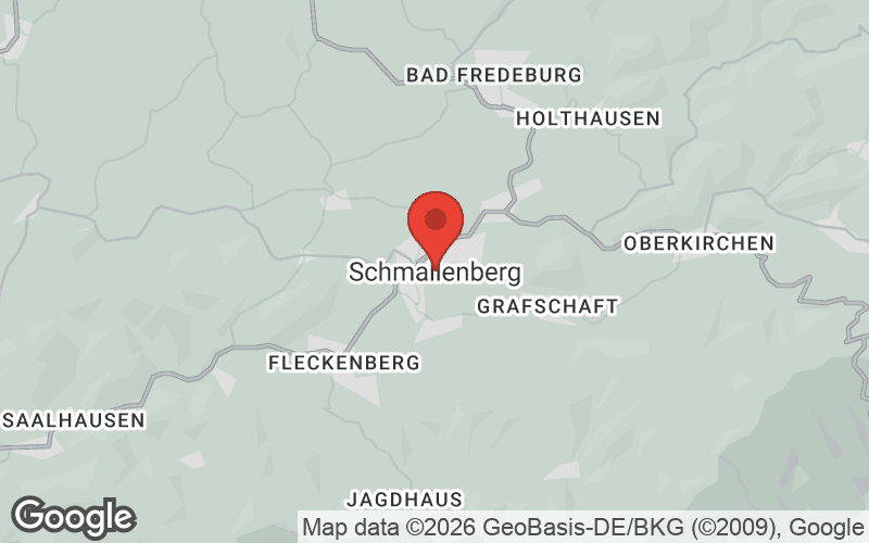 Karte von Schmallenberg