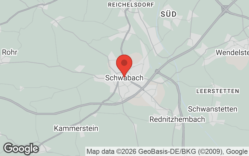 Karte von Schwabach