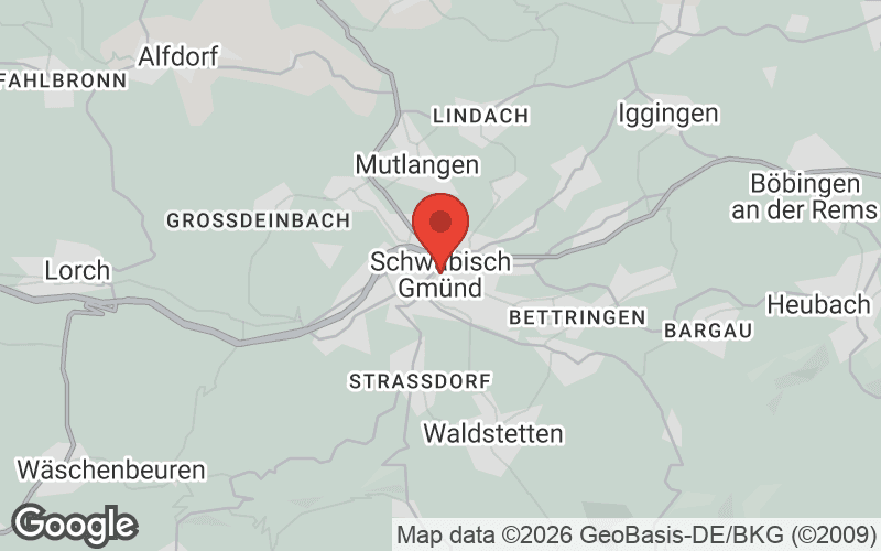 Karte von Schwäbisch Gmünd