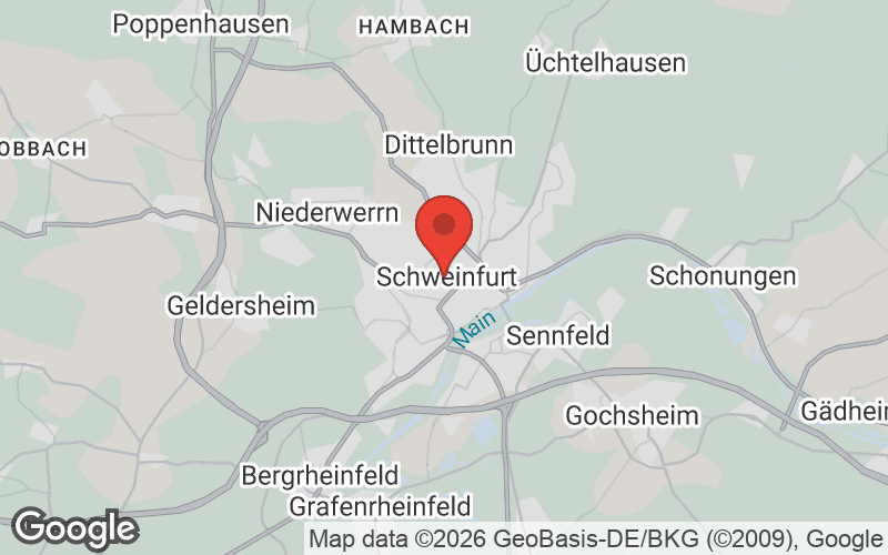 Karte von Schweinfurt