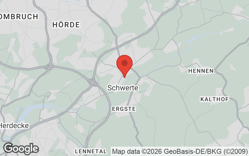 Karte von Schwerte an der Ruhr