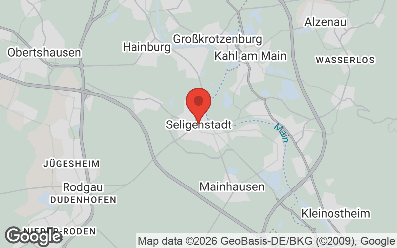 Karte von Seligenstadt