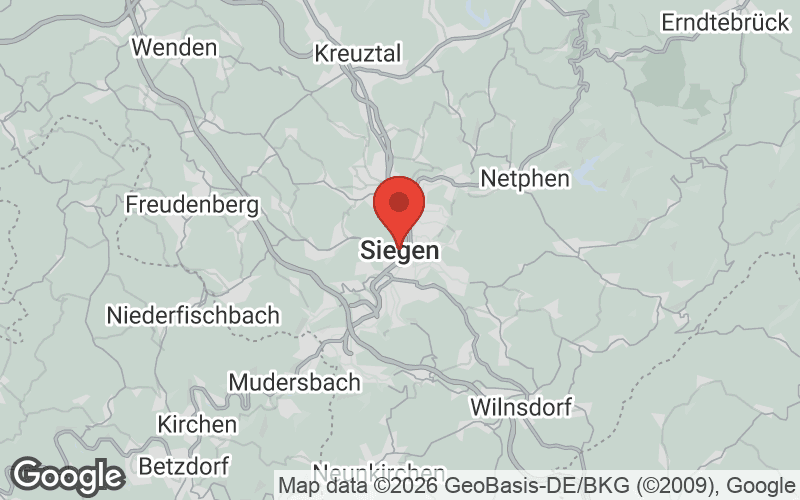 Karte von Siegen