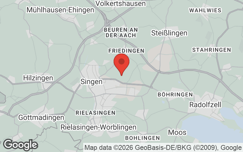 Karte von Singen (Hohentwiel)