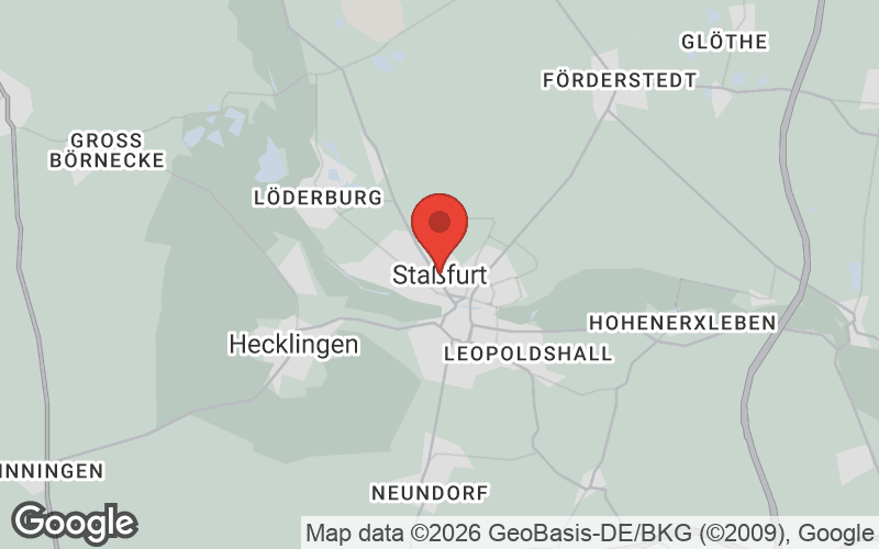 Karte von Staßfurt