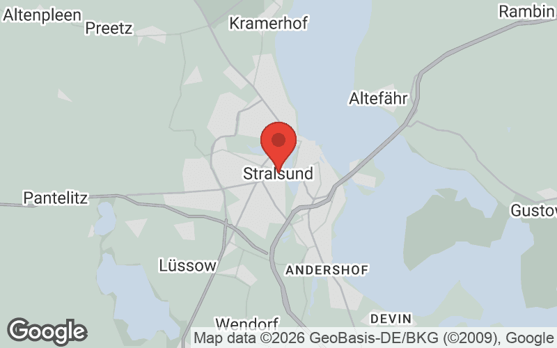 Karte von Stralsund