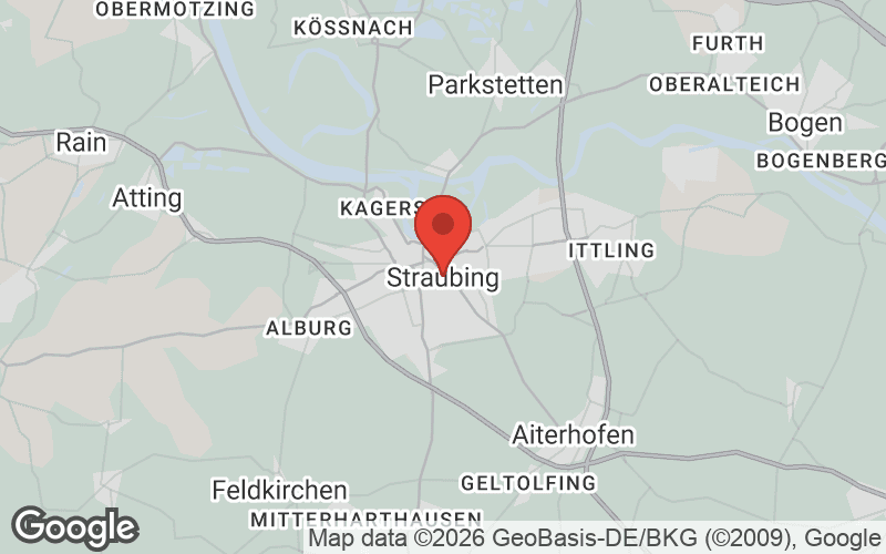 Karte von Straubing