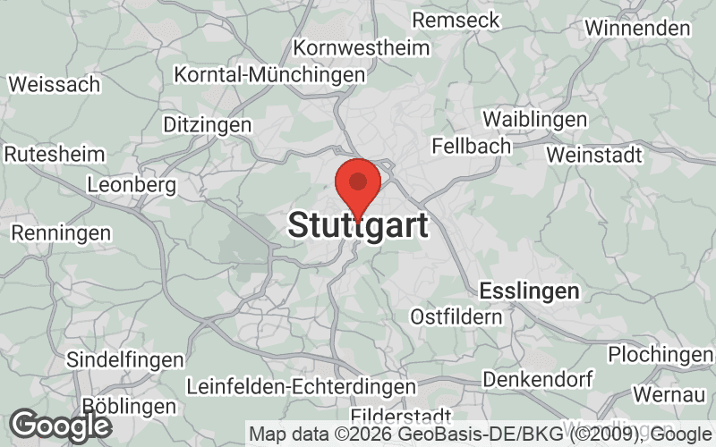 Karte von Stuttgart