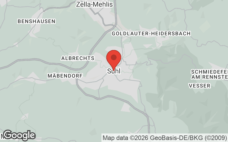 Karte von Suhl
