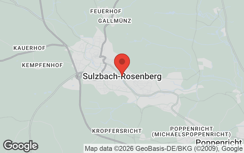 Karte von Sulzbach-Rosenberg