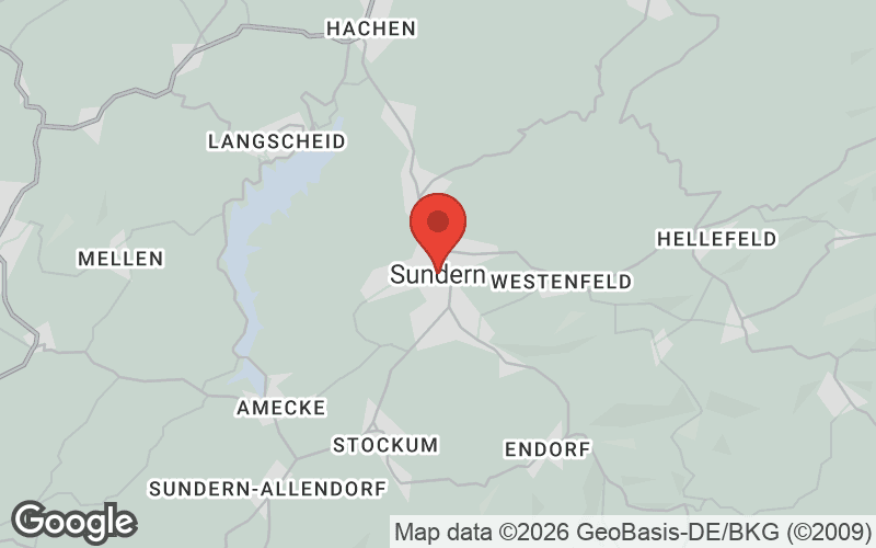Karte von Sundern (Sauerland)