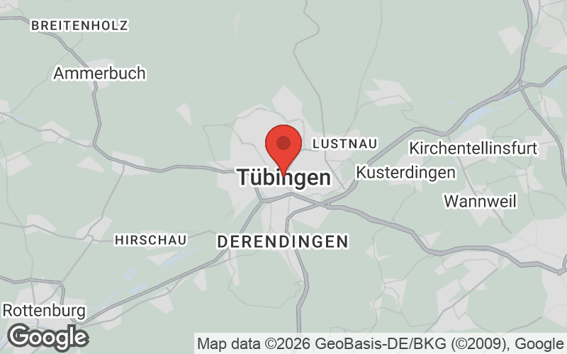 Karte von Tübingen