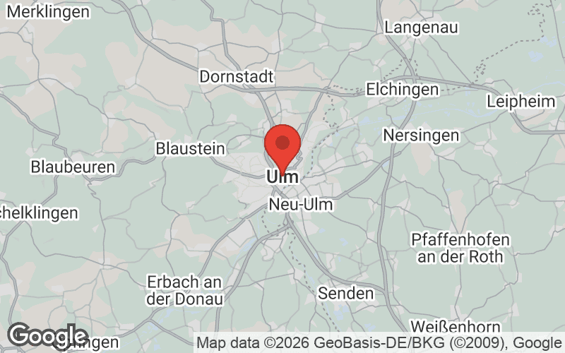 Karte von Ulm