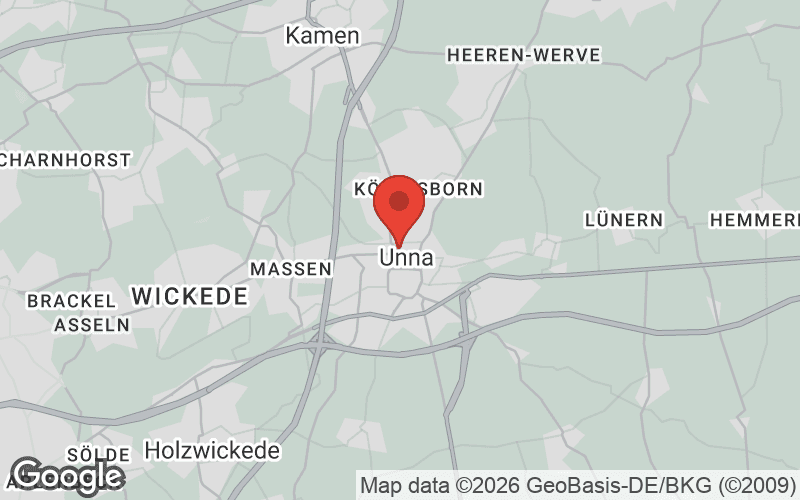 Karte von Unna