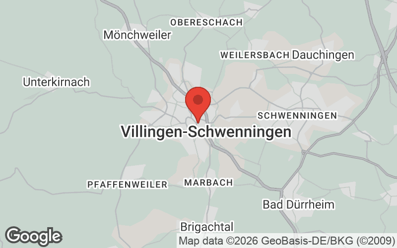 Karte von Villingen-Schwenningen