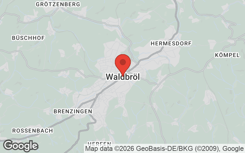 Karte von Waldbröl