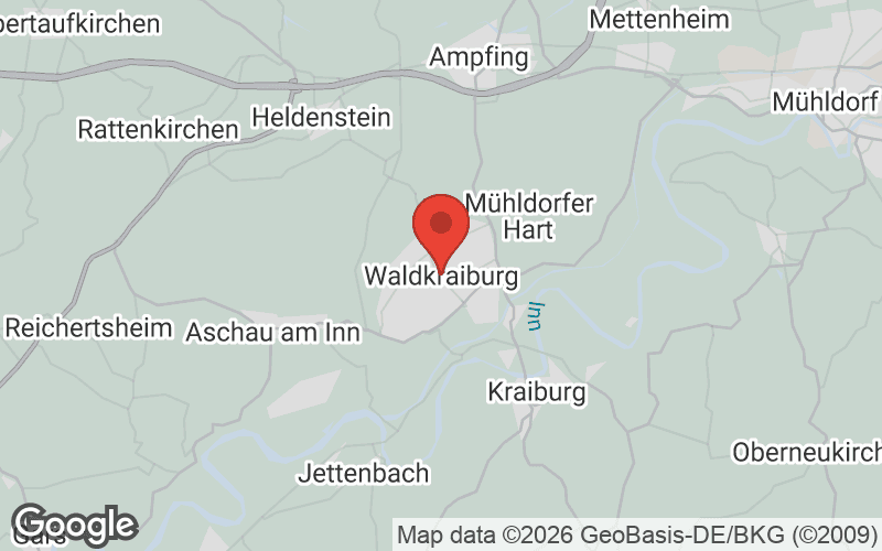 Karte von Waldkraiburg