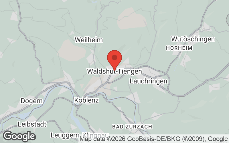 Karte von Waldshut-Tiengen