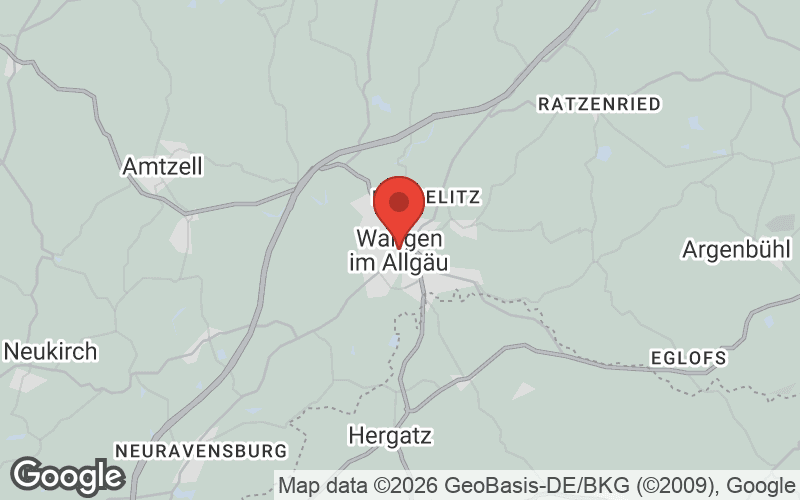 Karte von Wangen im Allgäu