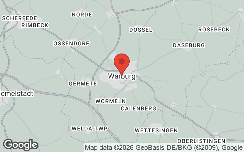 Karte von Warburg