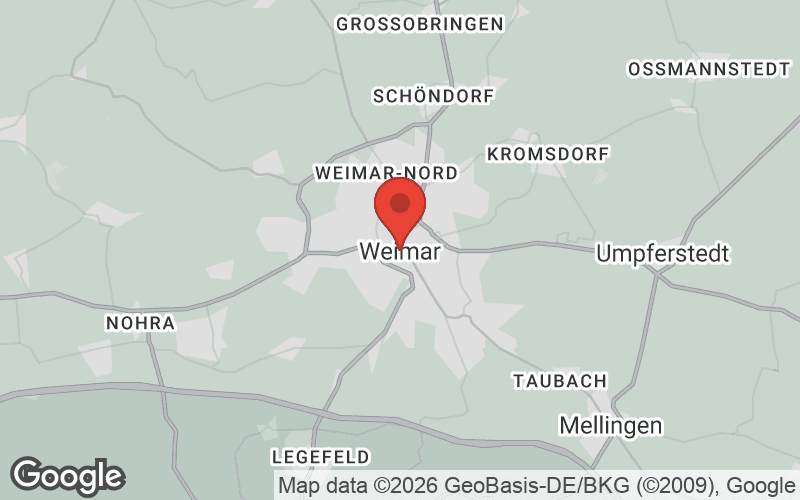 Karte von Weimar