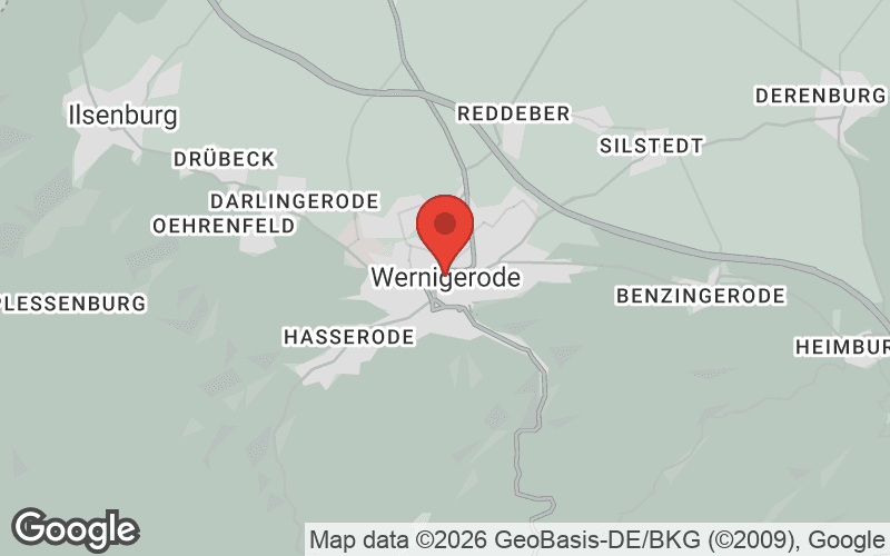 Karte von Wernigerode