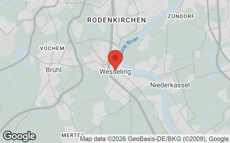 Karte von Wesseling