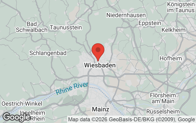 Karte von Wiesbaden