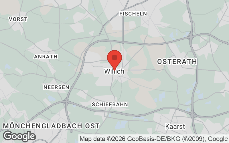 Karte von Willich