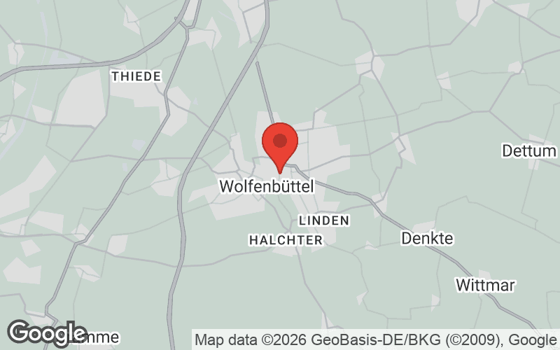 Karte von Wolfenbüttel