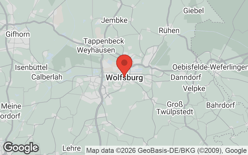 Karte von Wolfsburg