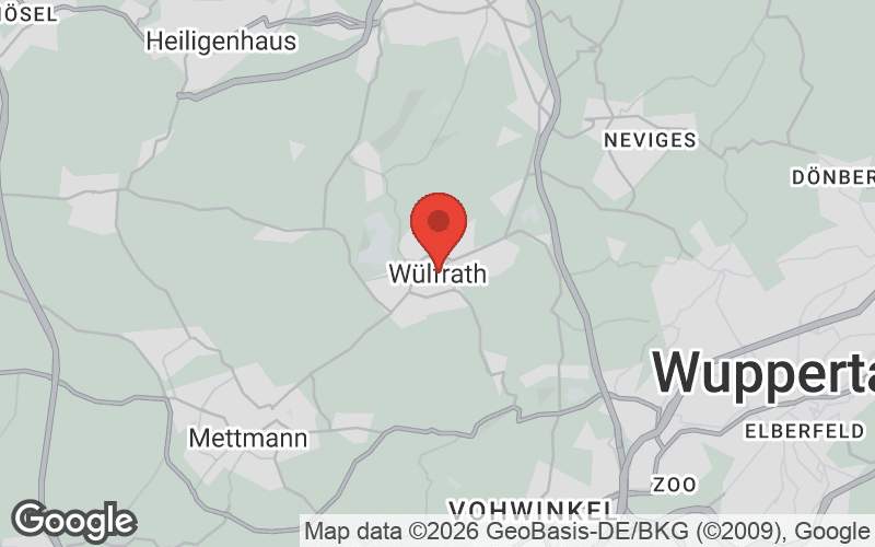 Karte von Wülfrath
