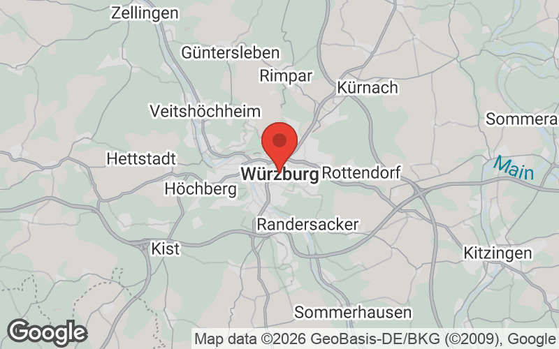 Karte von Würzburg