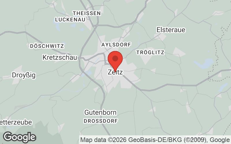 Karte von Zeitz