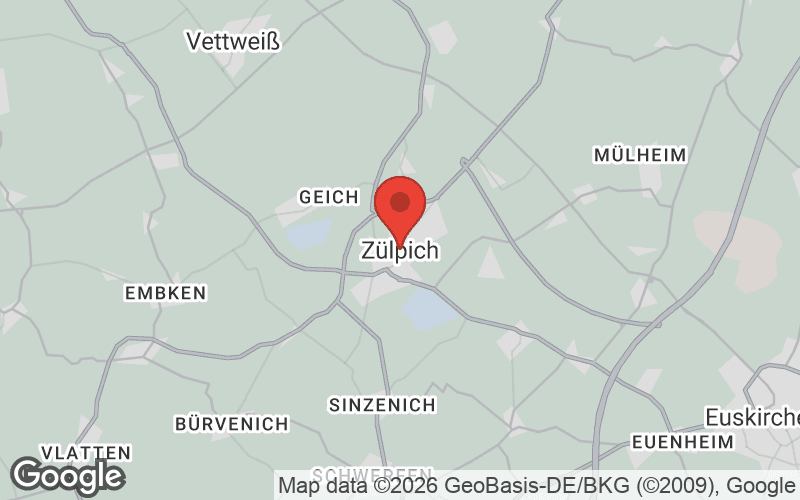 Karte von Zülpich