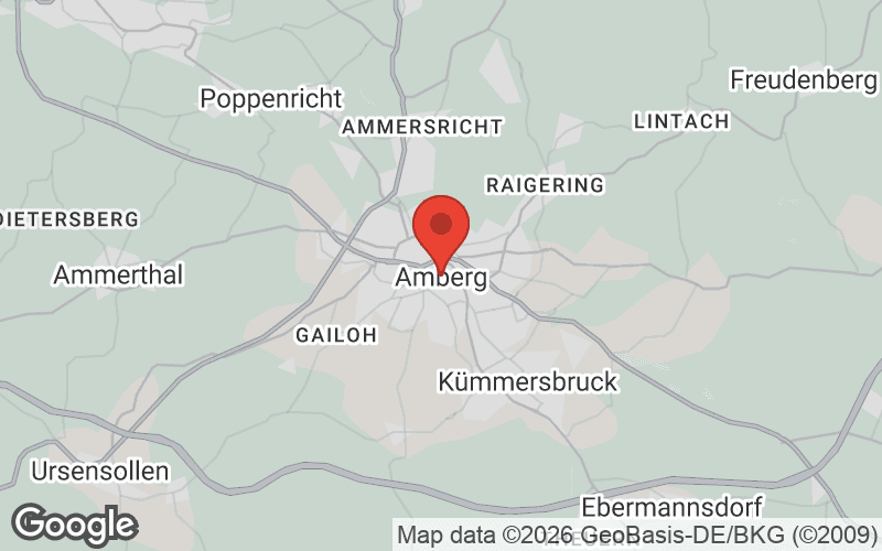 Karte von Amberg
