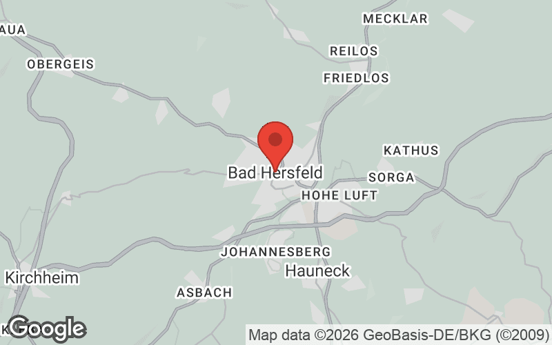 Karte von Bad Hersfeld