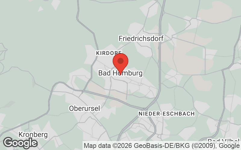 Karte von Bad Homburg vor der Höhe