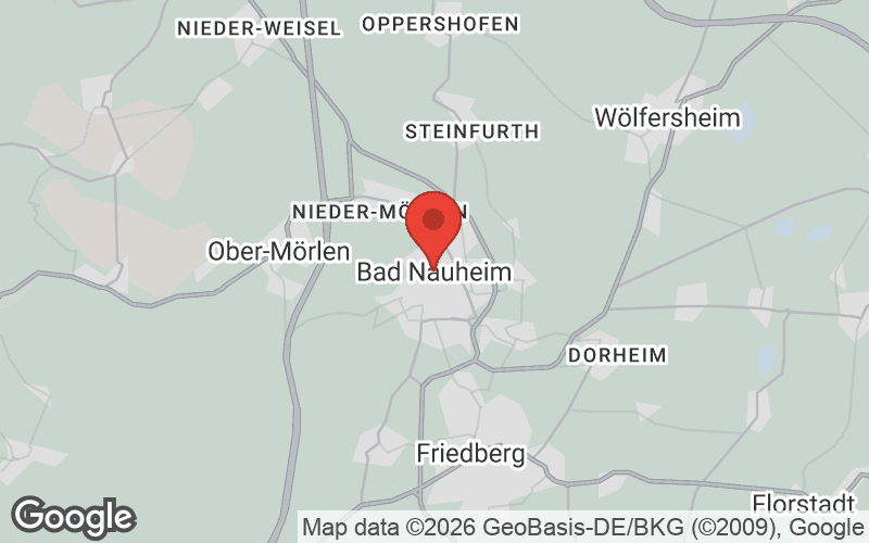 Karte von Bad Nauheim