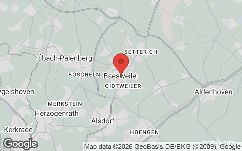 Karte von Baesweiler