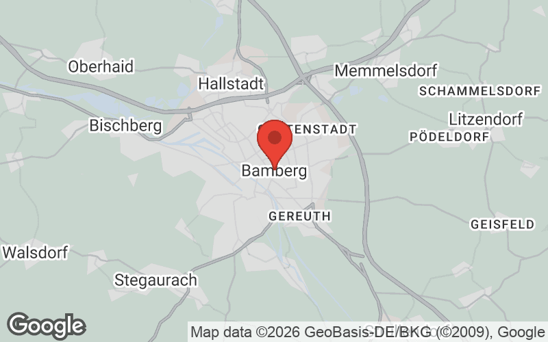 Karte von Bamberg