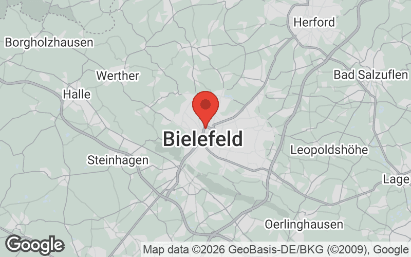 Karte von Bielefeld
