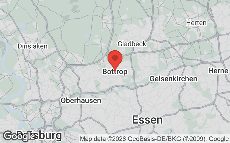 Karte von Bottrop