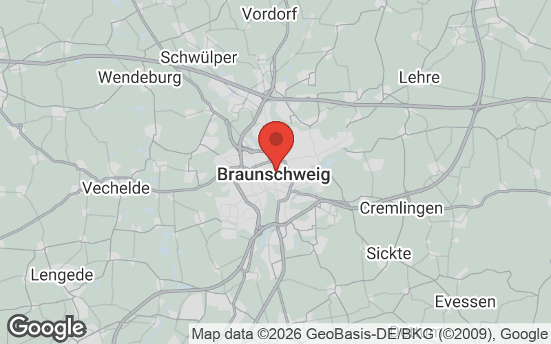 Karte von Braunschweig