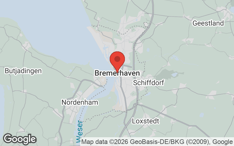 Karte von Bremerhaven